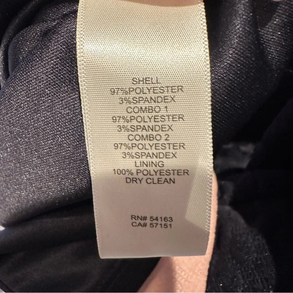 Eliza J Black and Pink Colorblock Midi Dress - Picture 5 of 6